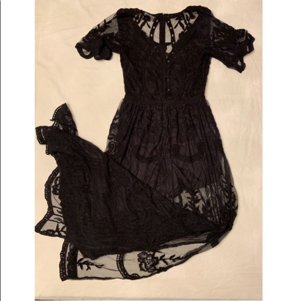 Long maxi lace dress
